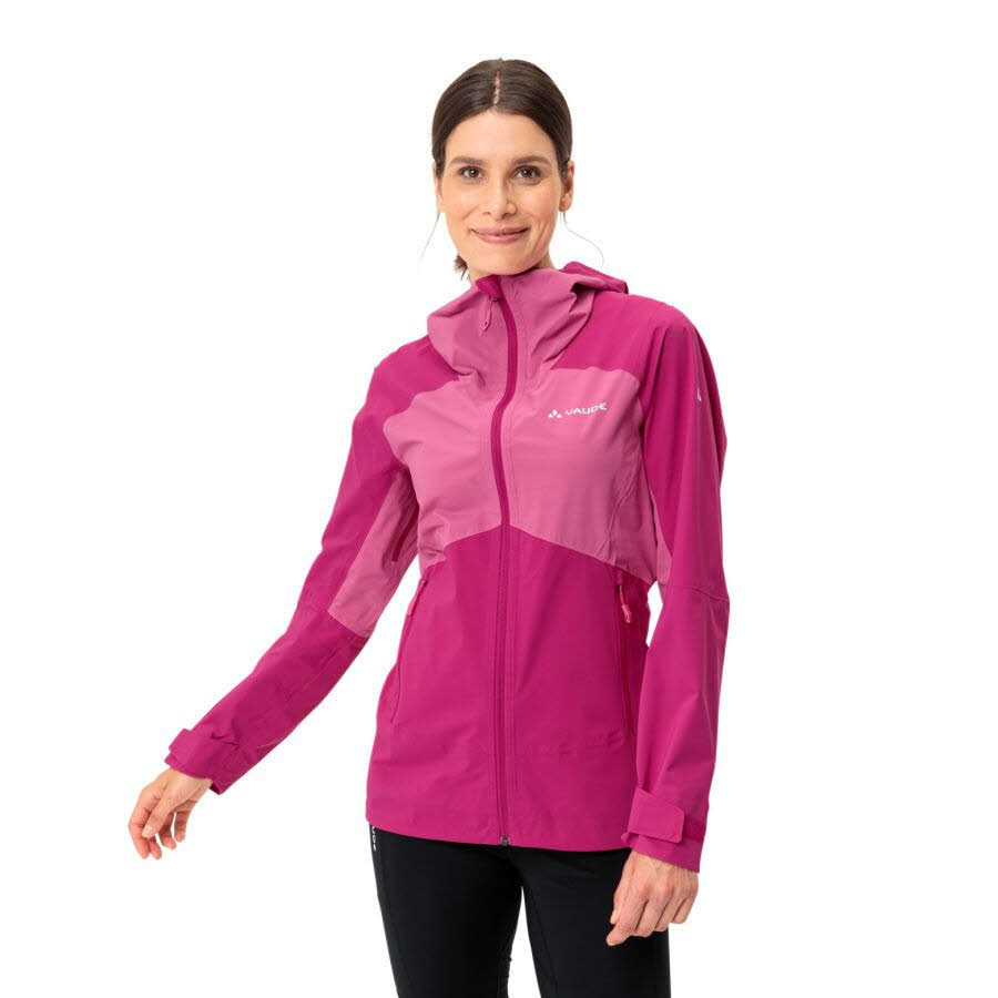 Vaude Simony IV 2,5-Lagen Regenjacke Damen Outdoorjacke Wanderjacke pink