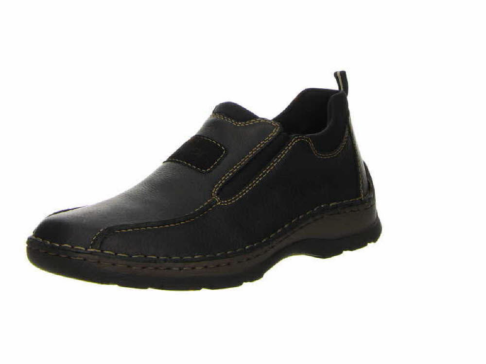 Rieker Slipper Herren Halbschuhe Modeschuhe Outdoor Freizeit schwarz NEU