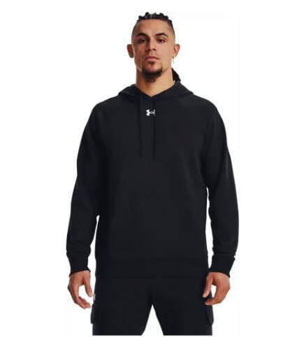 Under Armour Rival Fleece Herren Hoodie Kapuzenpullover schwarz