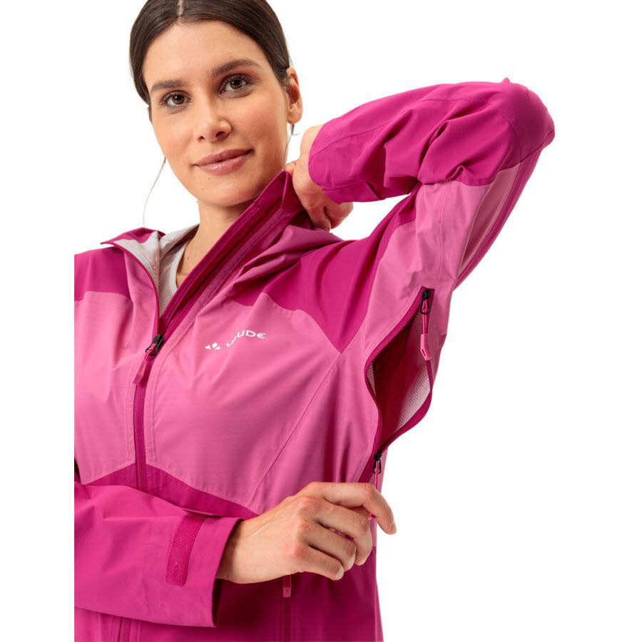 Vaude Simony IV 2,5-Lagen Regenjacke Damen Outdoorjacke Wanderjacke pink