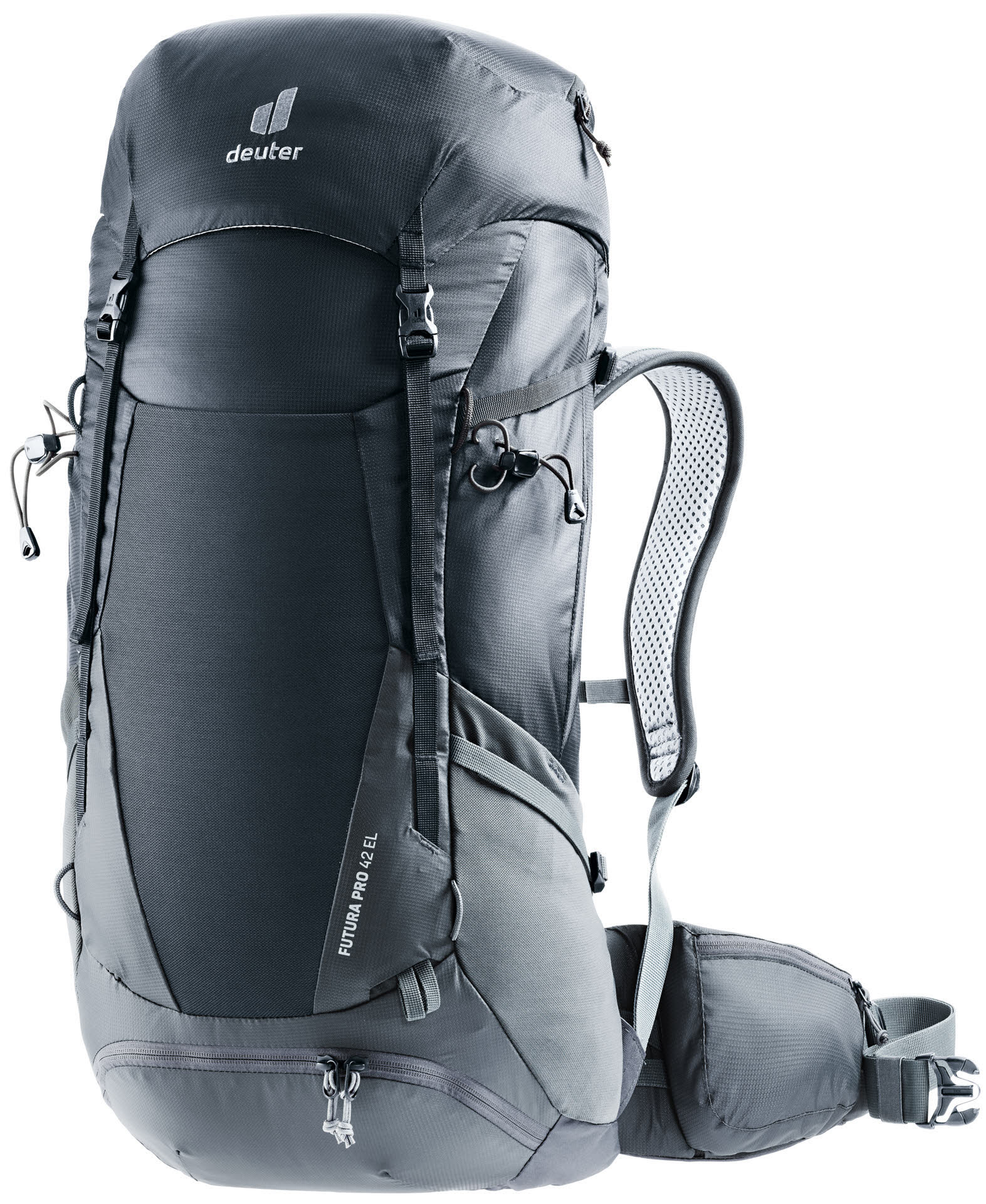 Deuter Futura Pro 42 EL Unisex Rucksack Wanderrucksack Trekkingrucksack schwarz