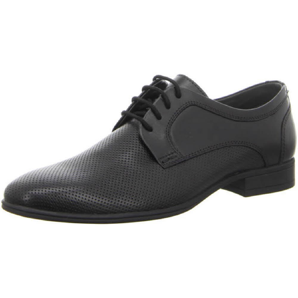 Longo Halbschuhe Herren Sommerschuhe Schnürschuhe modisch Freizeit schwarz NEU