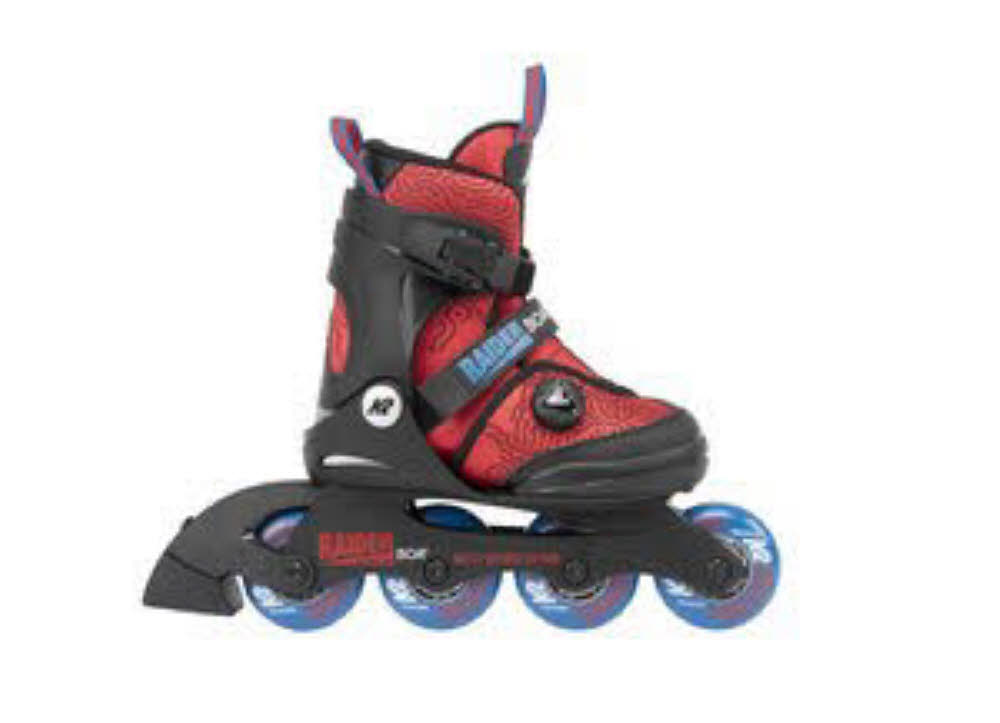 K2 Raider BOA Jugend Inlineskate unisex größenverstellbar rot/blau NEU