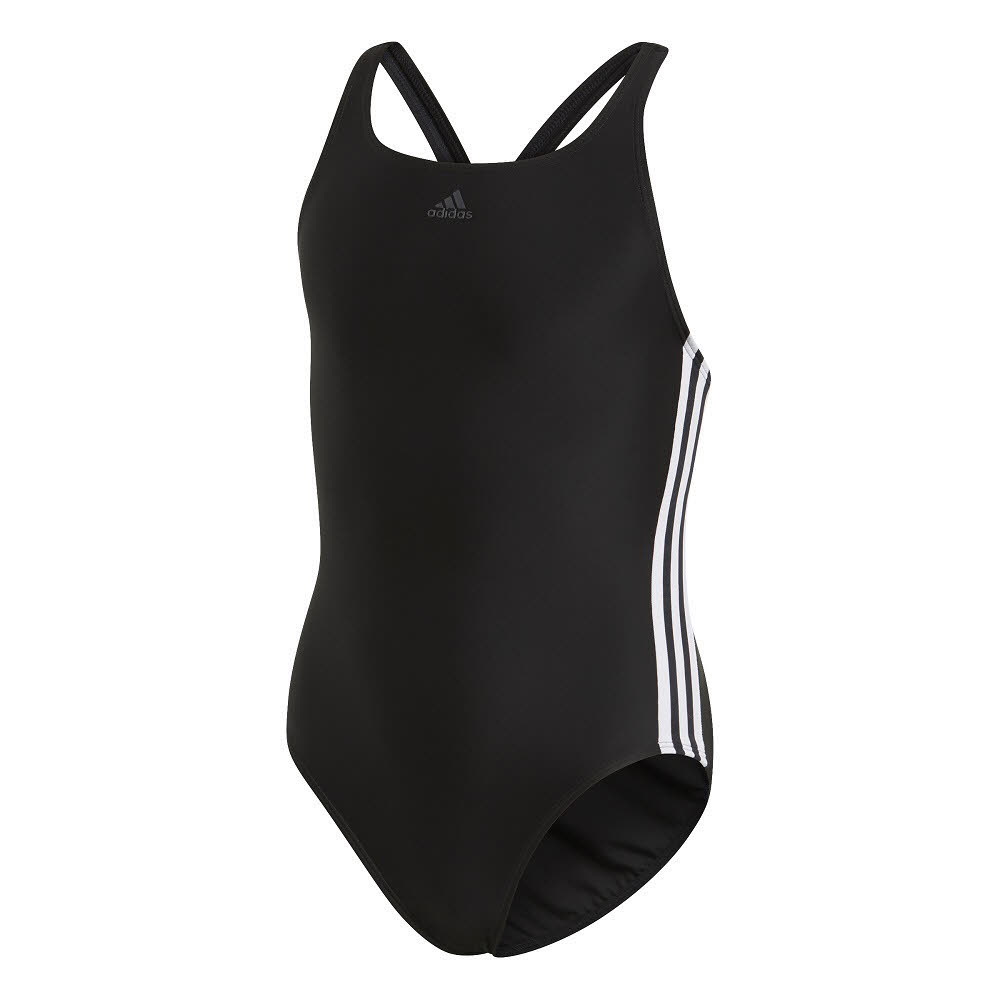 adidas FIT SUIT 3S Y Mädchen Badeanzug Einteiler Schwimmanzug schwarz/weiß NEU