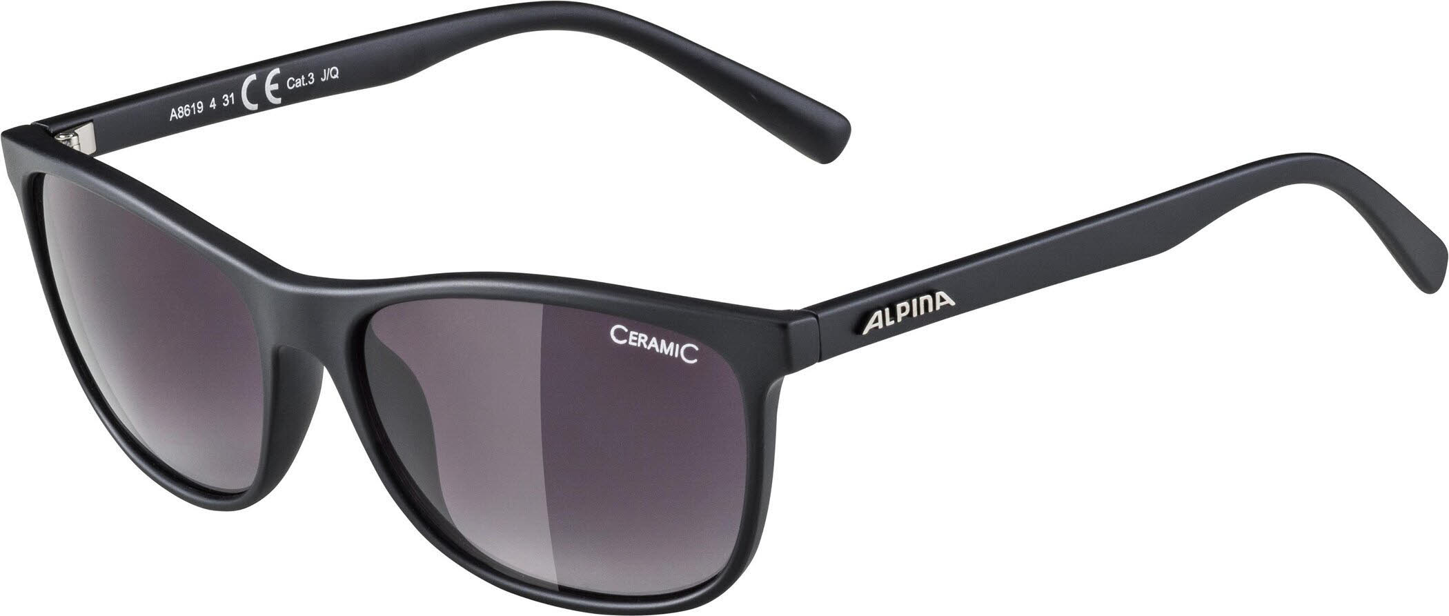 Alpina Jaida Unisex Sportbrille Sonnenbrille Lifestylebrille schwarz
