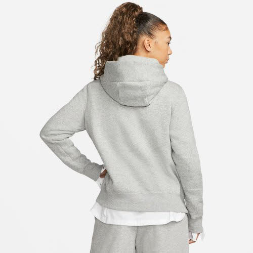 Nike Sportswear Phoenix Fleece Kapuzensweater Hoodie Sweatpullover Damen grau