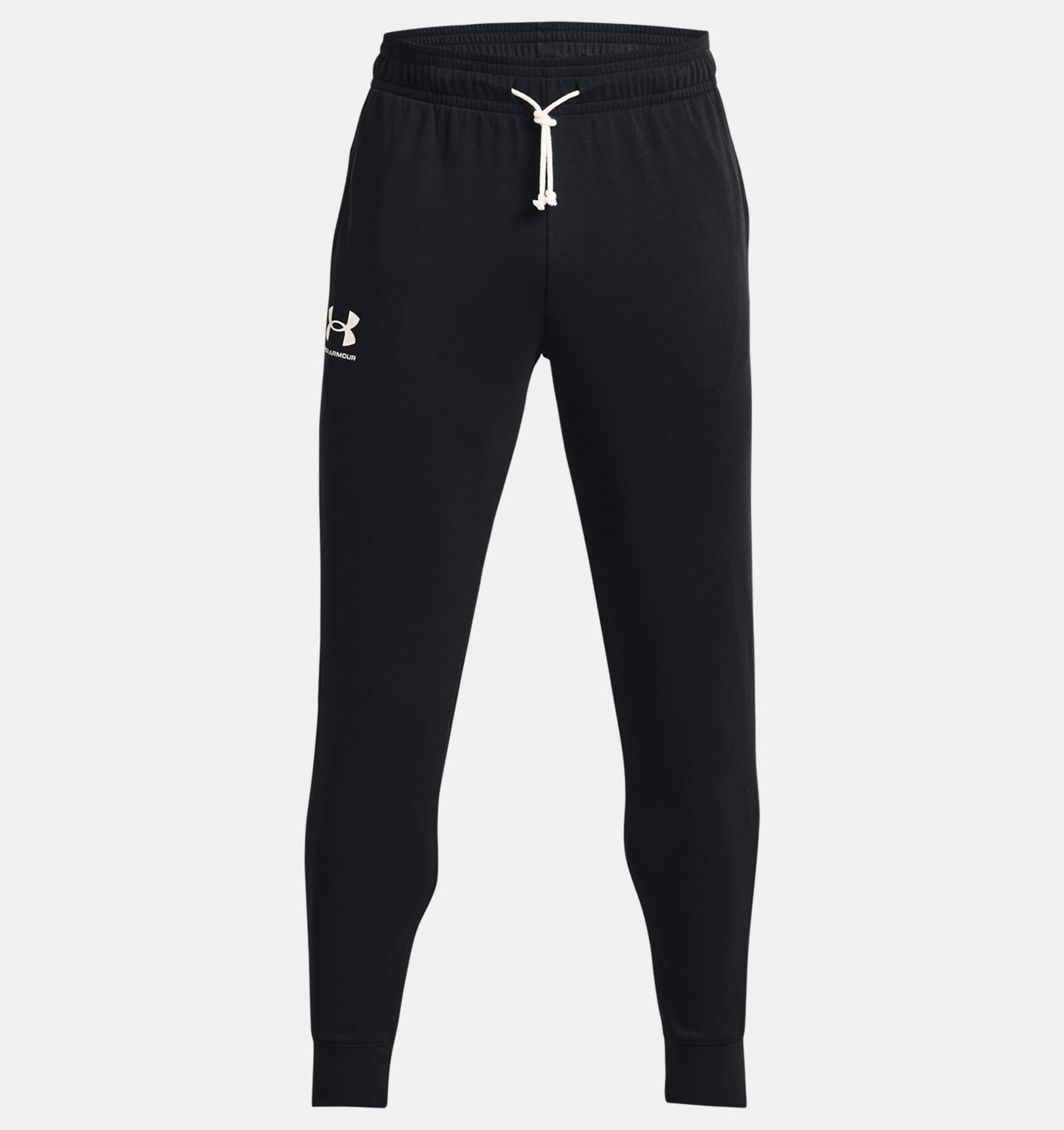 Under Armour Rival French Terry Herren Jogginghose Trainingshose schwarz