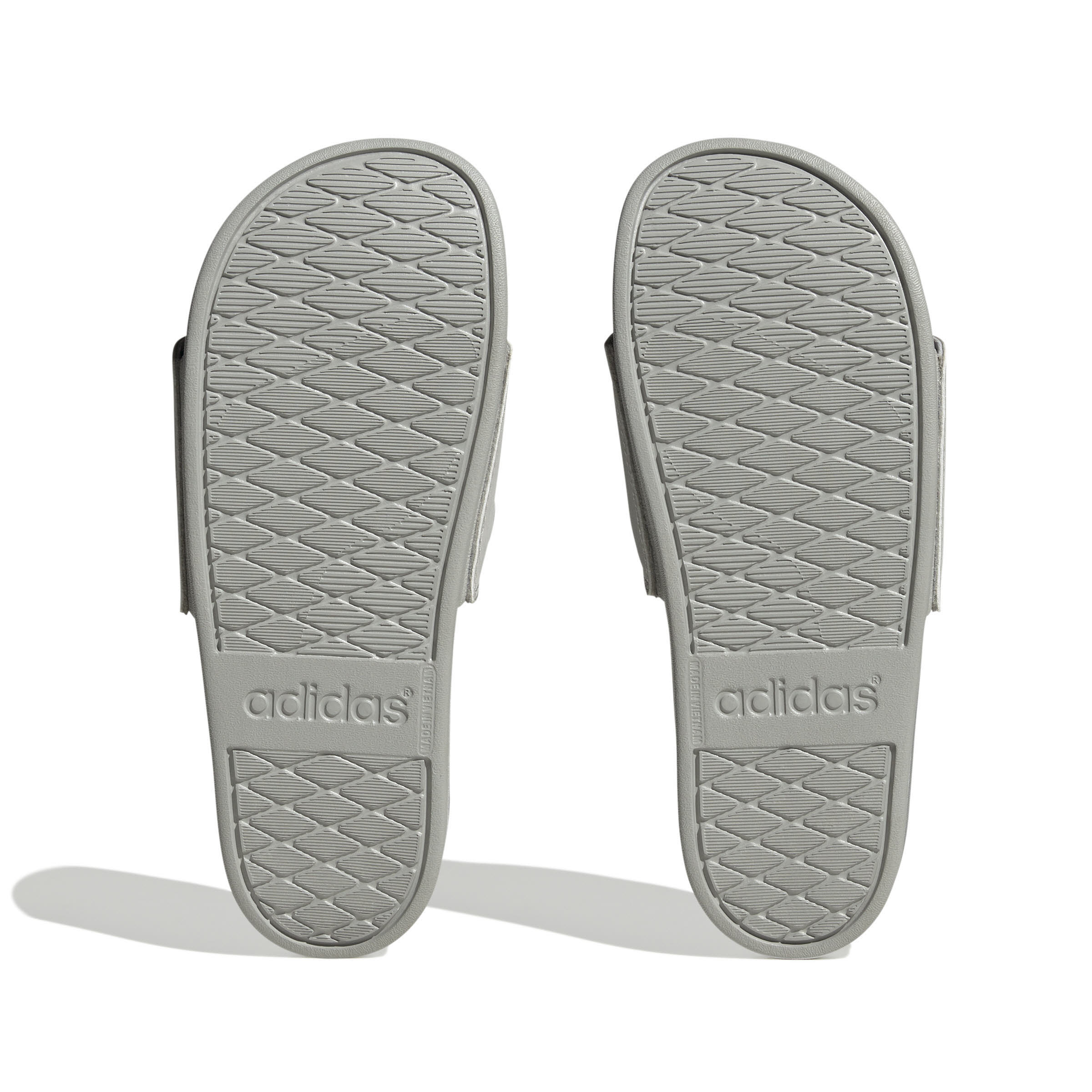 adidas Adilette Comfort Damen Badeschuh Grau Silber