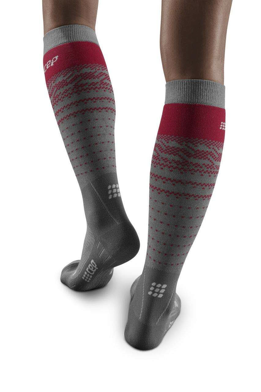 CEP Ski Thermo Merino Socks Damen Skisocken Merinowolle warm grau NEU