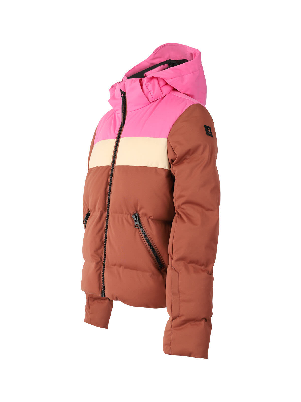 Brunotti Niagony Kinder Skijacke Schneejacke Winterjacke Mädchen braun rosa