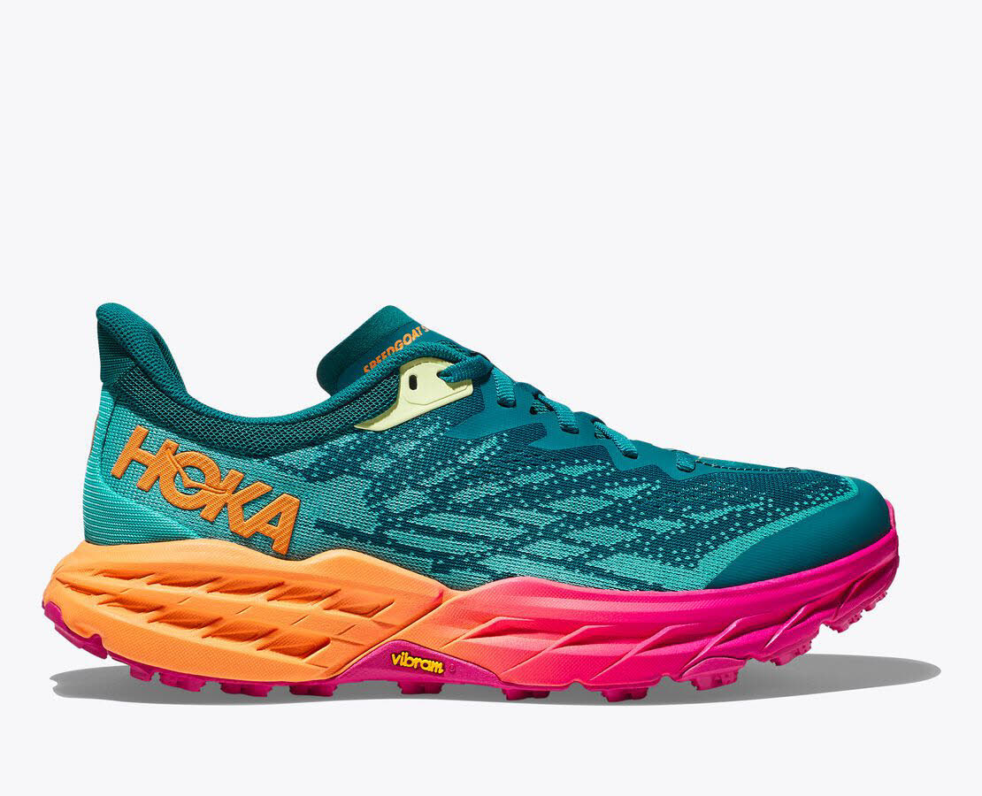 HOKA Speedgoat 5 Damen Trailrunningschuh Outdoorschuh blau-pink