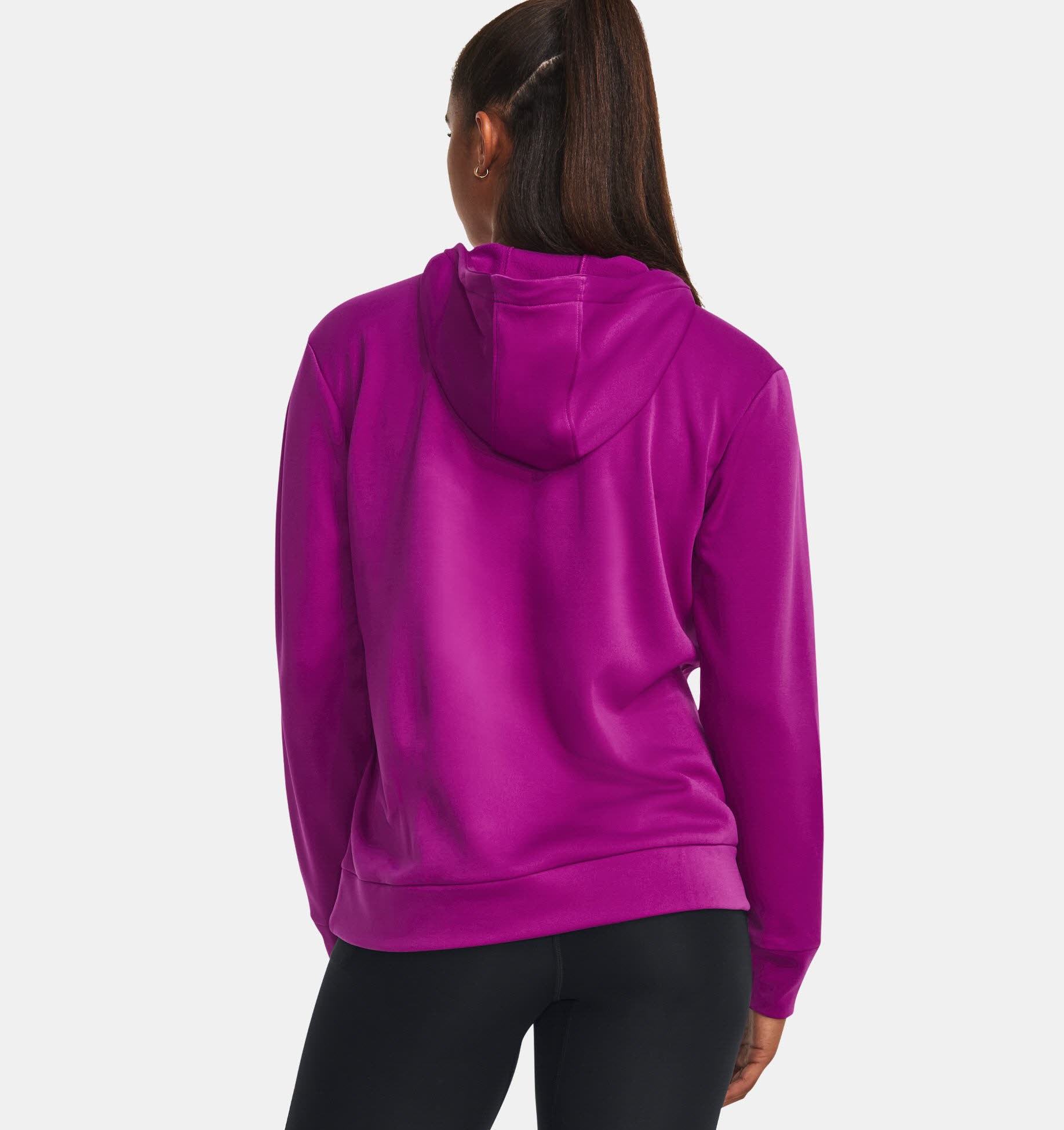 Under Armour Fleece® Left Chest Hoodie Kapuzenpullover Damen magenta lila