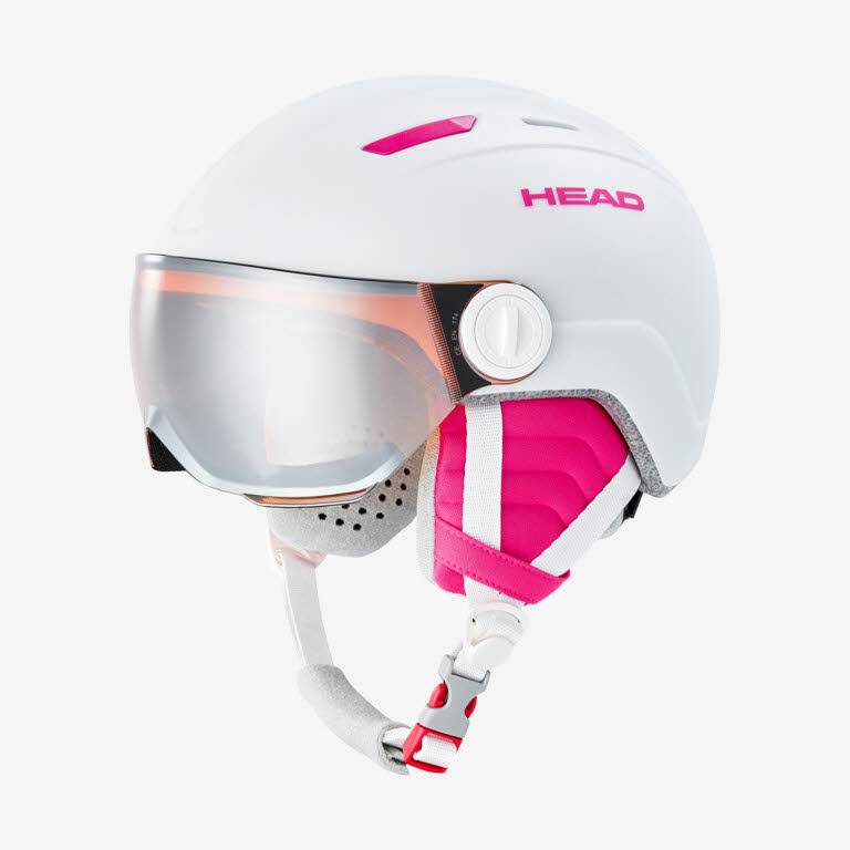 Head MAJA Visor Mädchen Skihelm Snowboardhelm Ski Helmet Wintersport weiß NEU