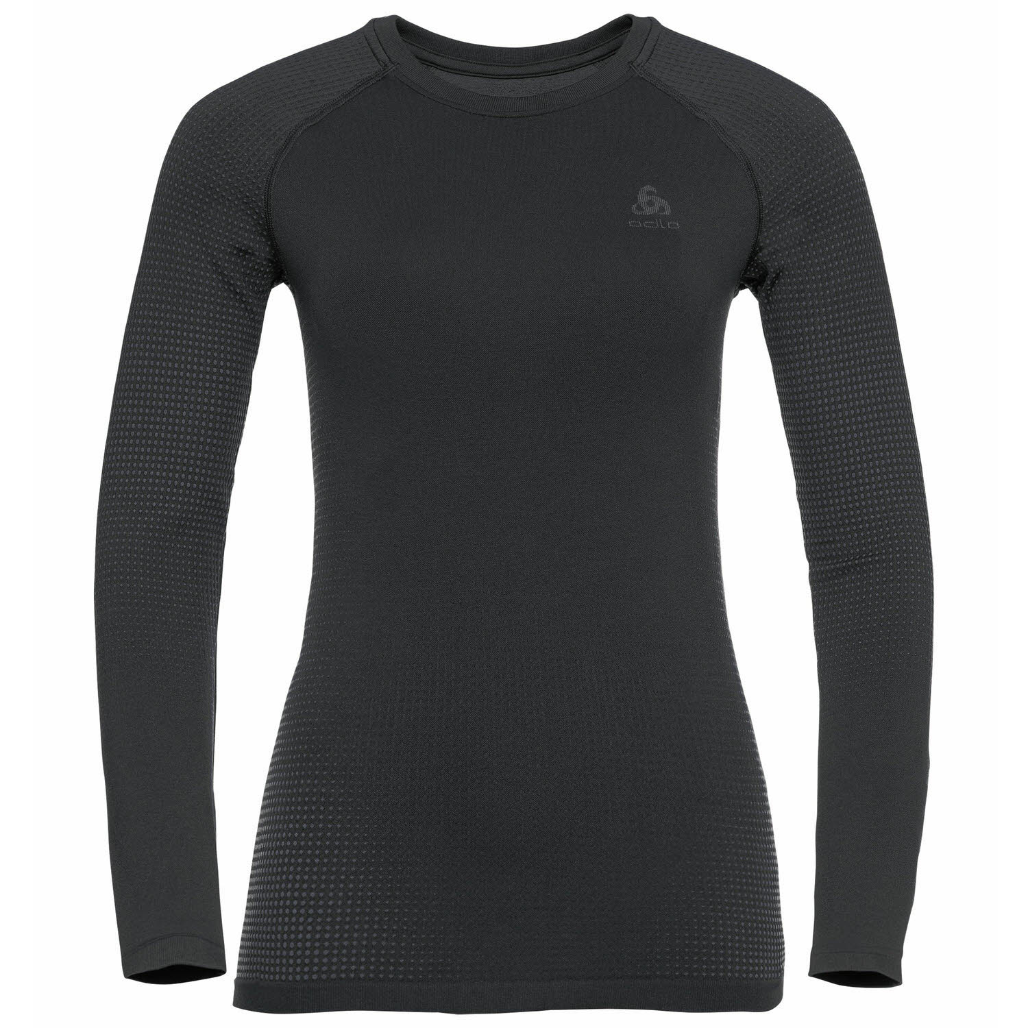 Odlo Performance Warm Eco Base Layer Damen Unterhemd lang Funktionsshirt schwarz