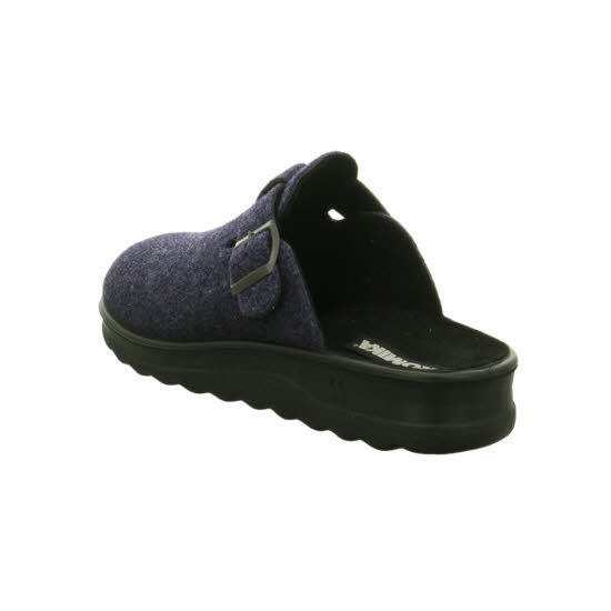 Romika Herren Schlupfschuh Clogs Pantoffel Gefüttert Filzschuhe blau NEU