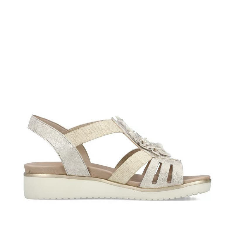 Rieker FSK Damen Sandalen Riemchensandaletten beige