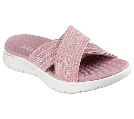 Skechers GO WALK Flex Sandal - Impressed Damen Sandale Flip Flop pink