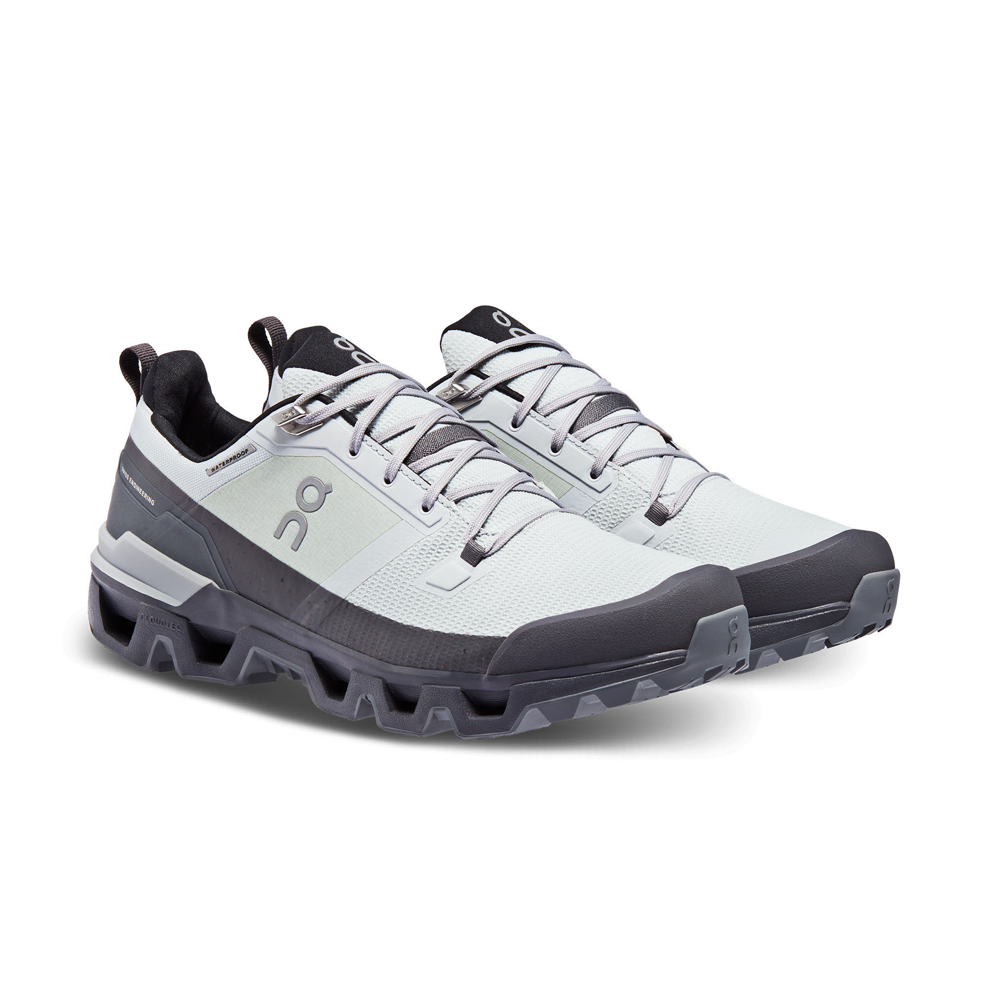 ON Cloudwander Waterproof Herren Outdoor-Schuhe Wanderschuhe grau