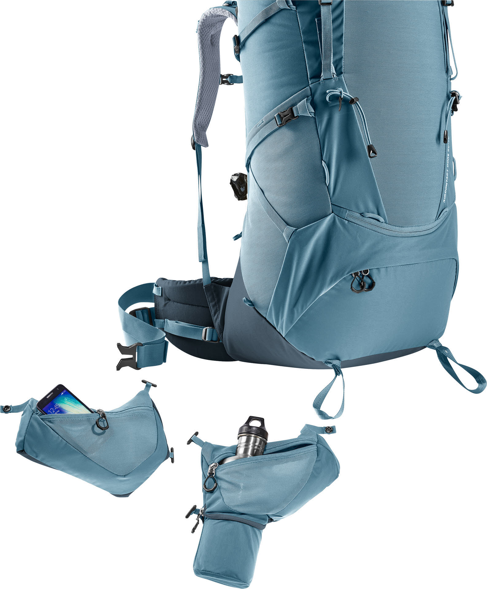 Deuter Aircontact Core 60+10 Unisex Rucksack Wanderrucksack Trekkingrucksack blau