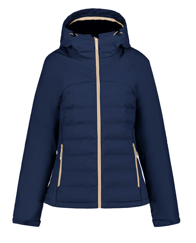 Icepeak Barton Damen Daunenjacke Kapuzenjacke dunkelblau