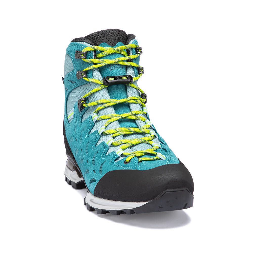 Hanwag Makra GTX Damen Trekkingschuh High Blau Gelb