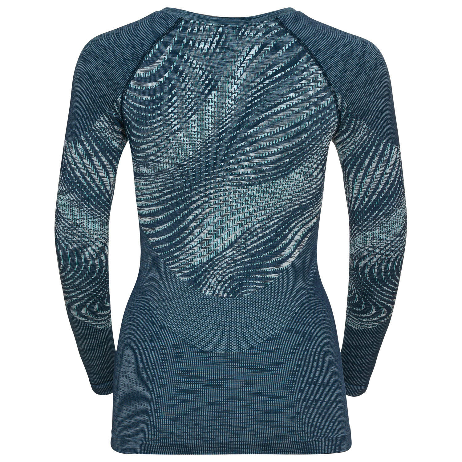 Odlo Blackcomb Eco Base Layer Damen Unterhemd lang Funktionsunterwäsche blau