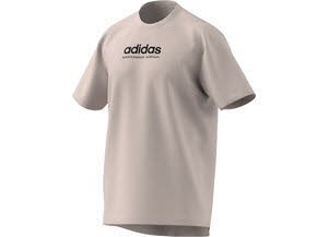 Adidas All SZN Graphic T-Shirt 100% Baumwolle Locker Bequem Herren Beige