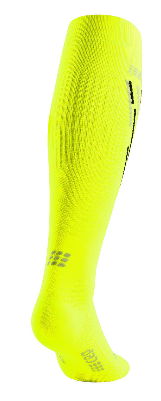 cep Ski thermo Skisocken Skistrümpfe Kompression Herren gelb neon