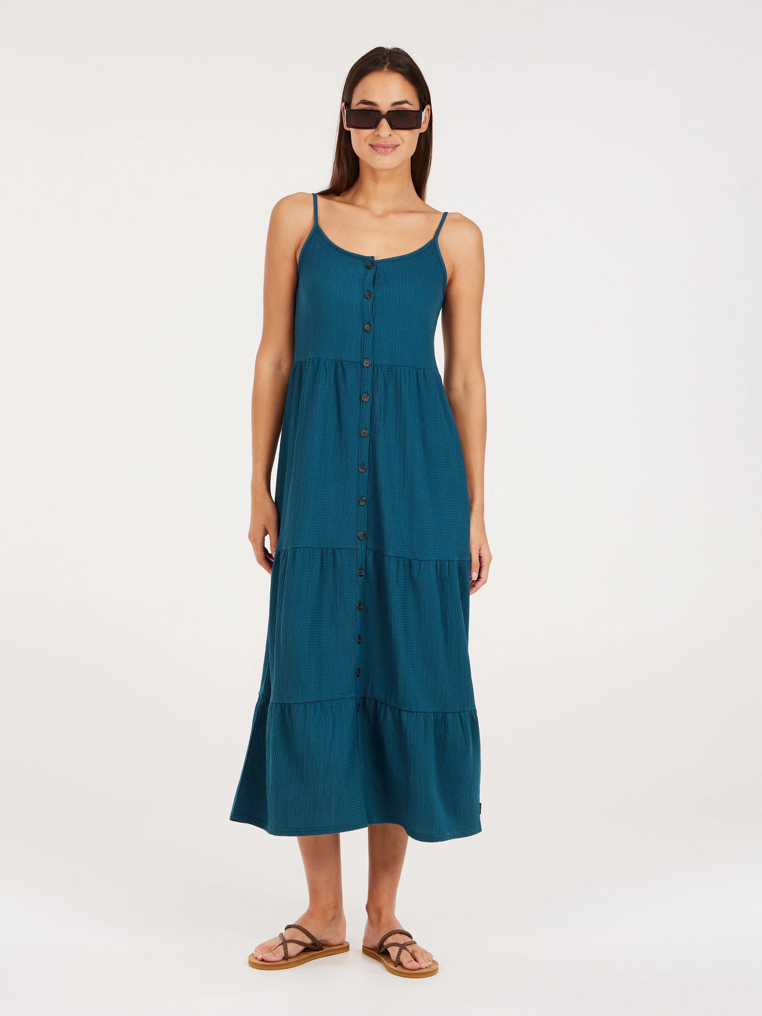 Protest PRTCOCOA Damen Kleid Sommerkleid blau