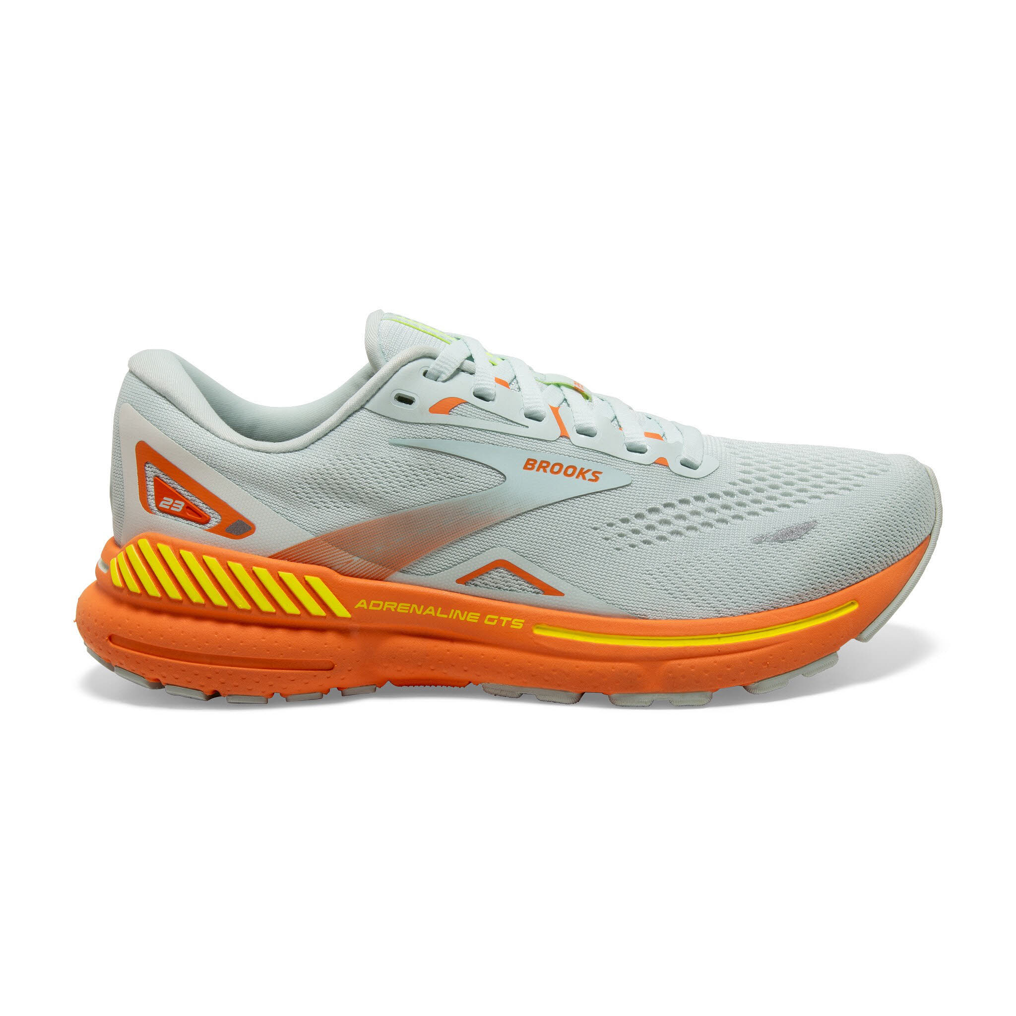 Brooks Adrenaline GTS 23 Laufschuh Joggingschuh Damen hellgrau orange