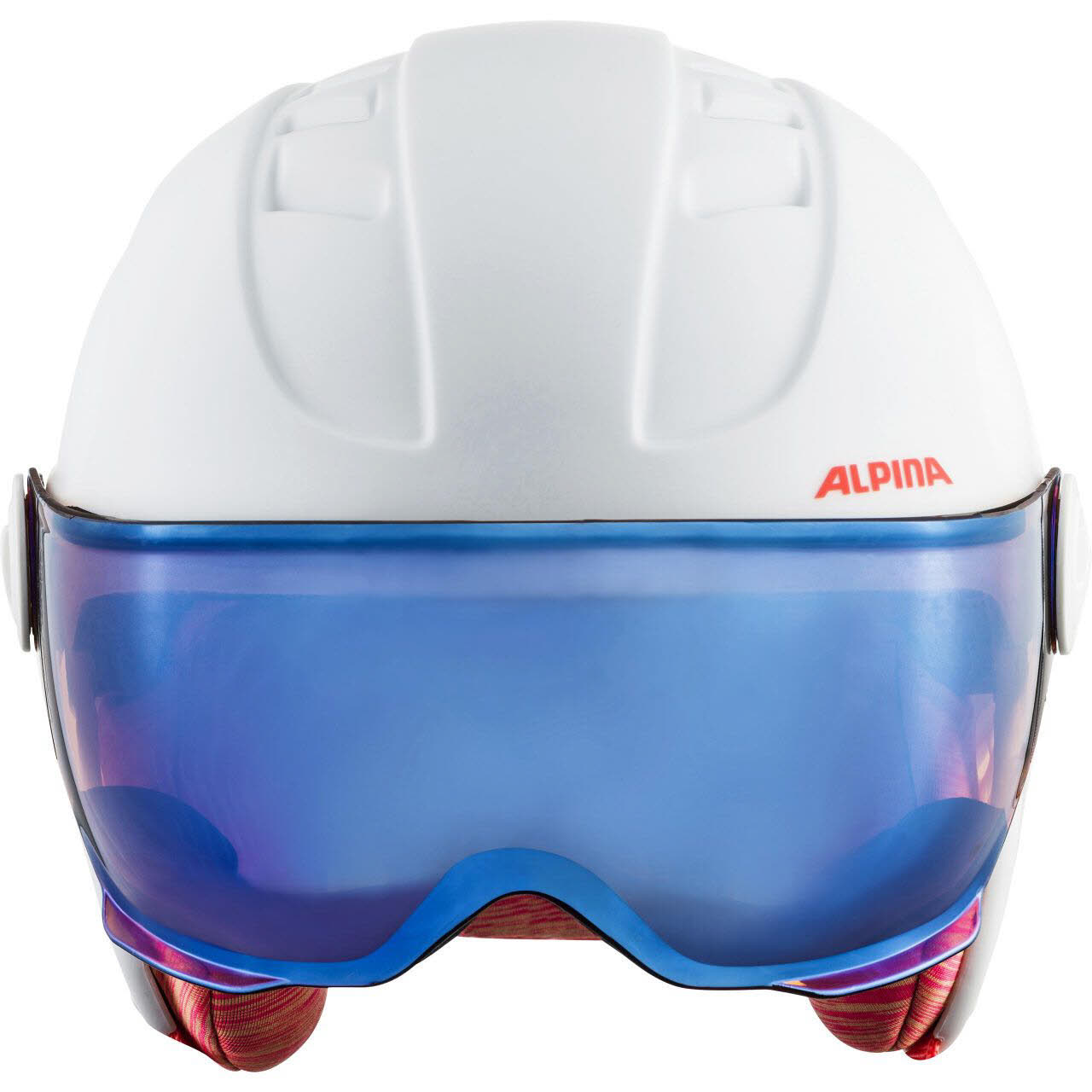 Alpina Carat LE Visor HM Skihelm Snowboardhelm mit Visier Mädchen weiß