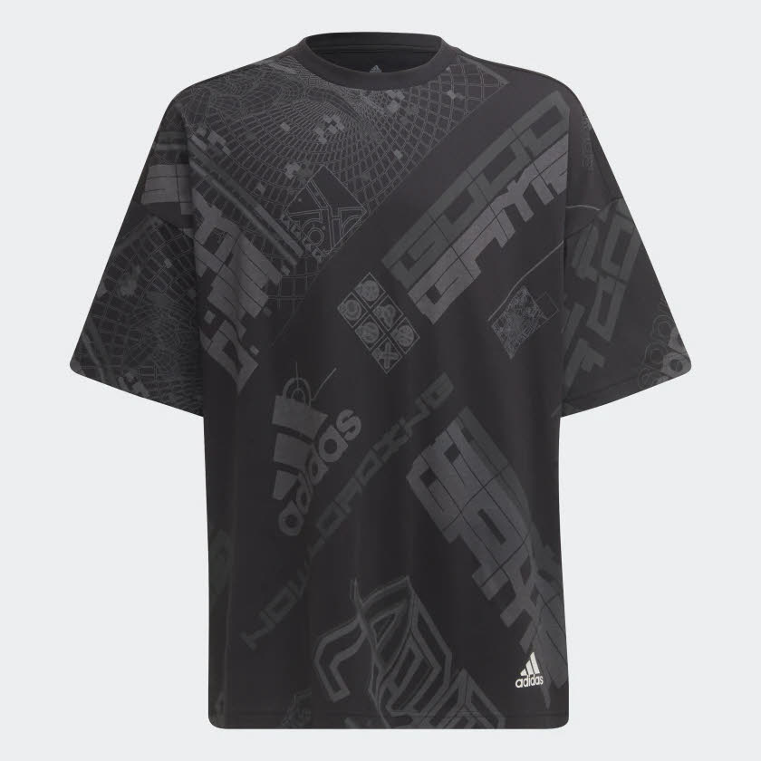 ADIDAS ARKD2 ALLOVER PRINT T-SHIRT Jungen schwarz