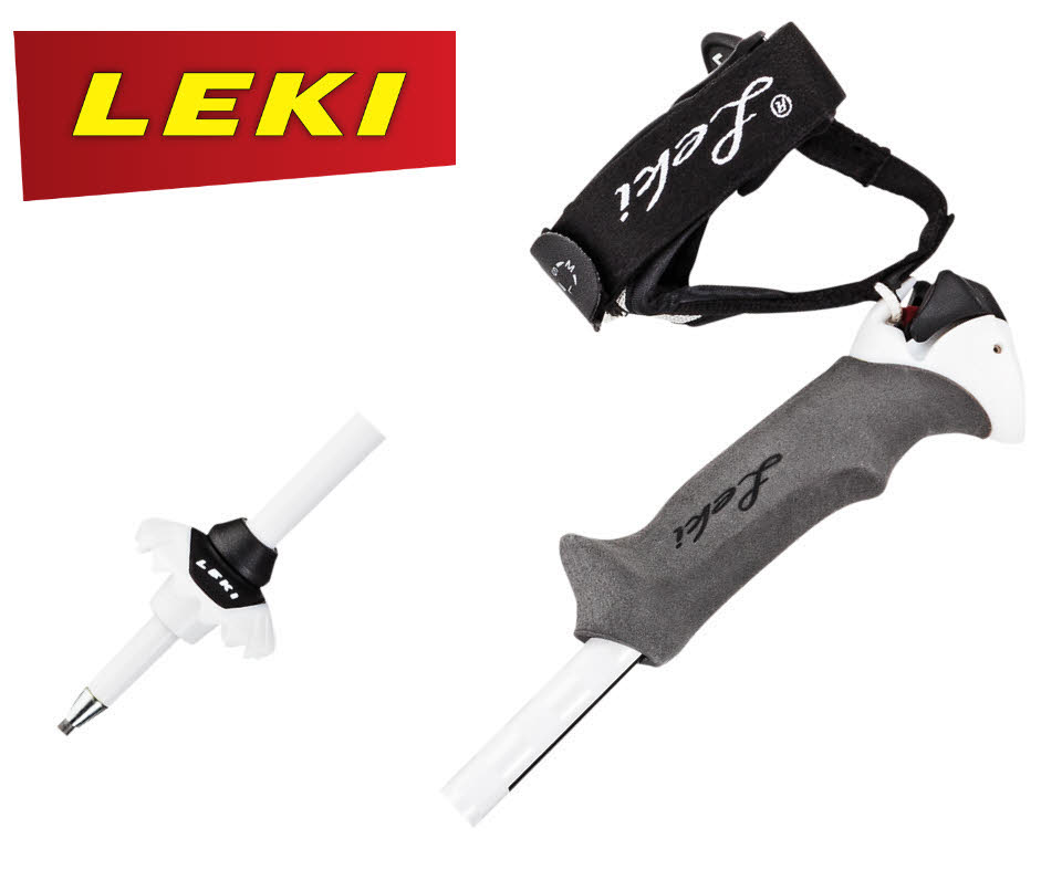 Leki Artena S weiß/gold Skistöcke Damen Lady Skipoles Trigger S 1Paar NEU