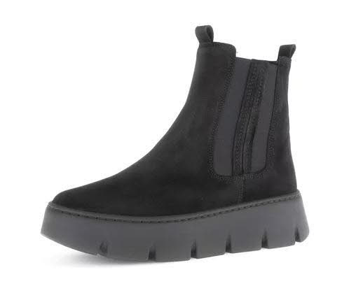 Gabor Damen Chelsea Boots Stiefeletten schwarz