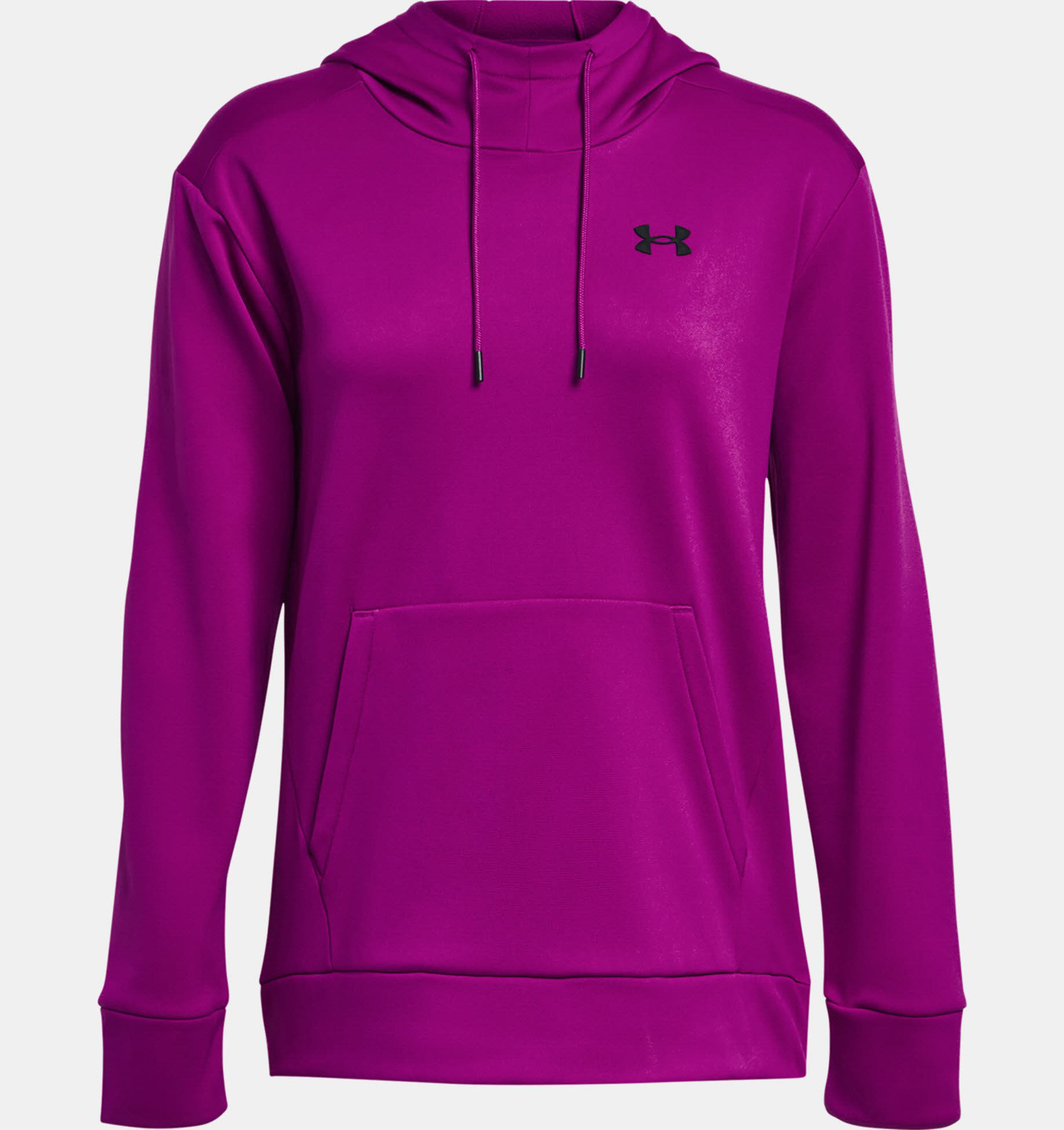 Under Armour Fleece® Left Chest Hoodie Kapuzenpullover Damen magenta lila