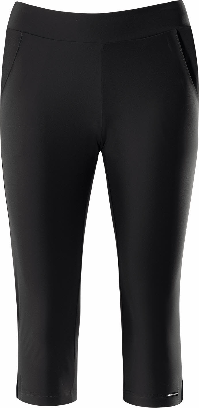 Schneider OHIOW-3/4-Hose Damen Sporttights Lauftights schwarz NEU