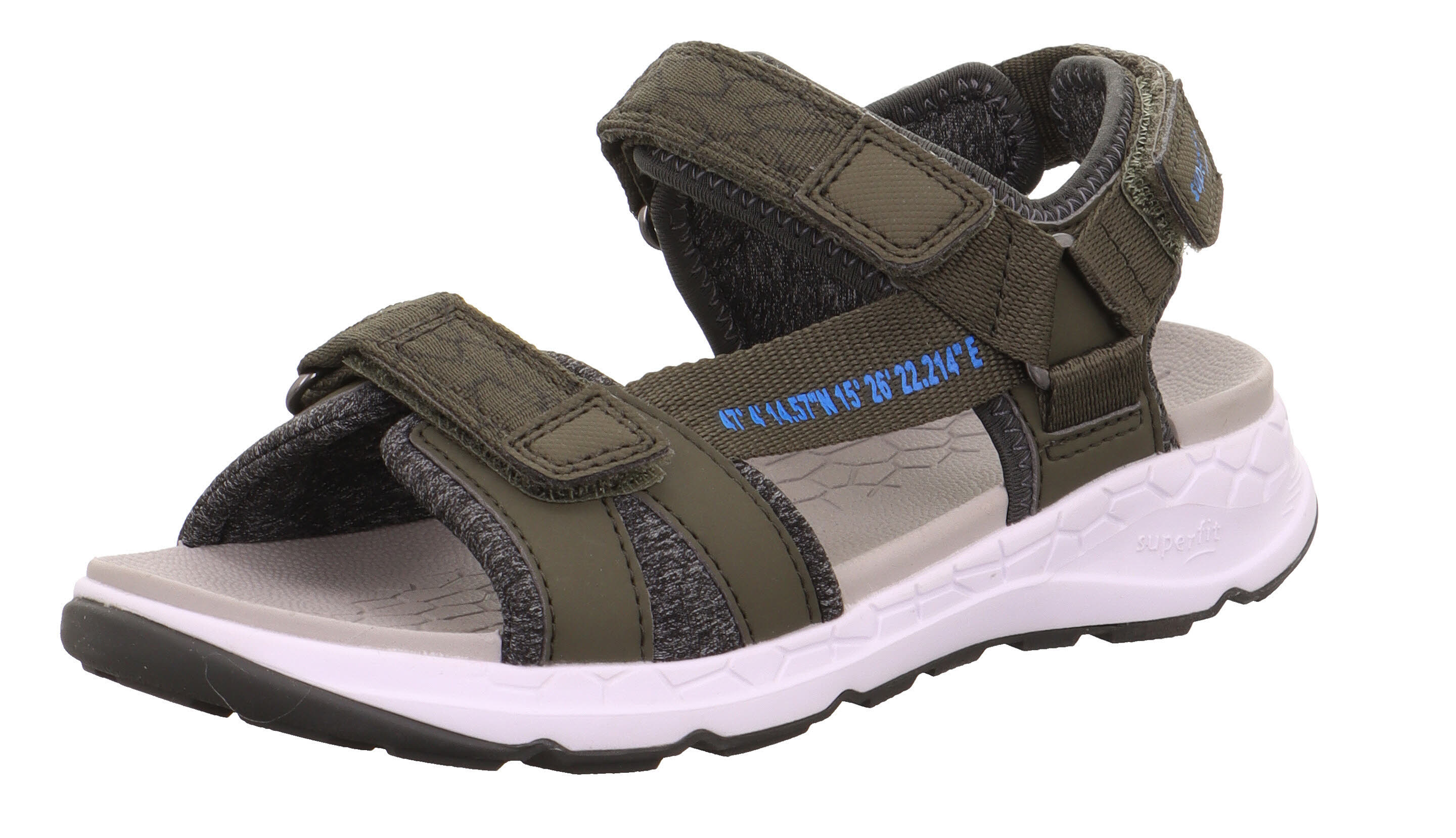 Superfit CRISS CROSS Sandalen Kinder dunkelgrün