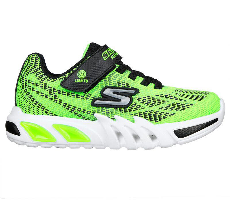 Skechers Flex-Glow-Elite Vorlo Jungen Sneaker grün