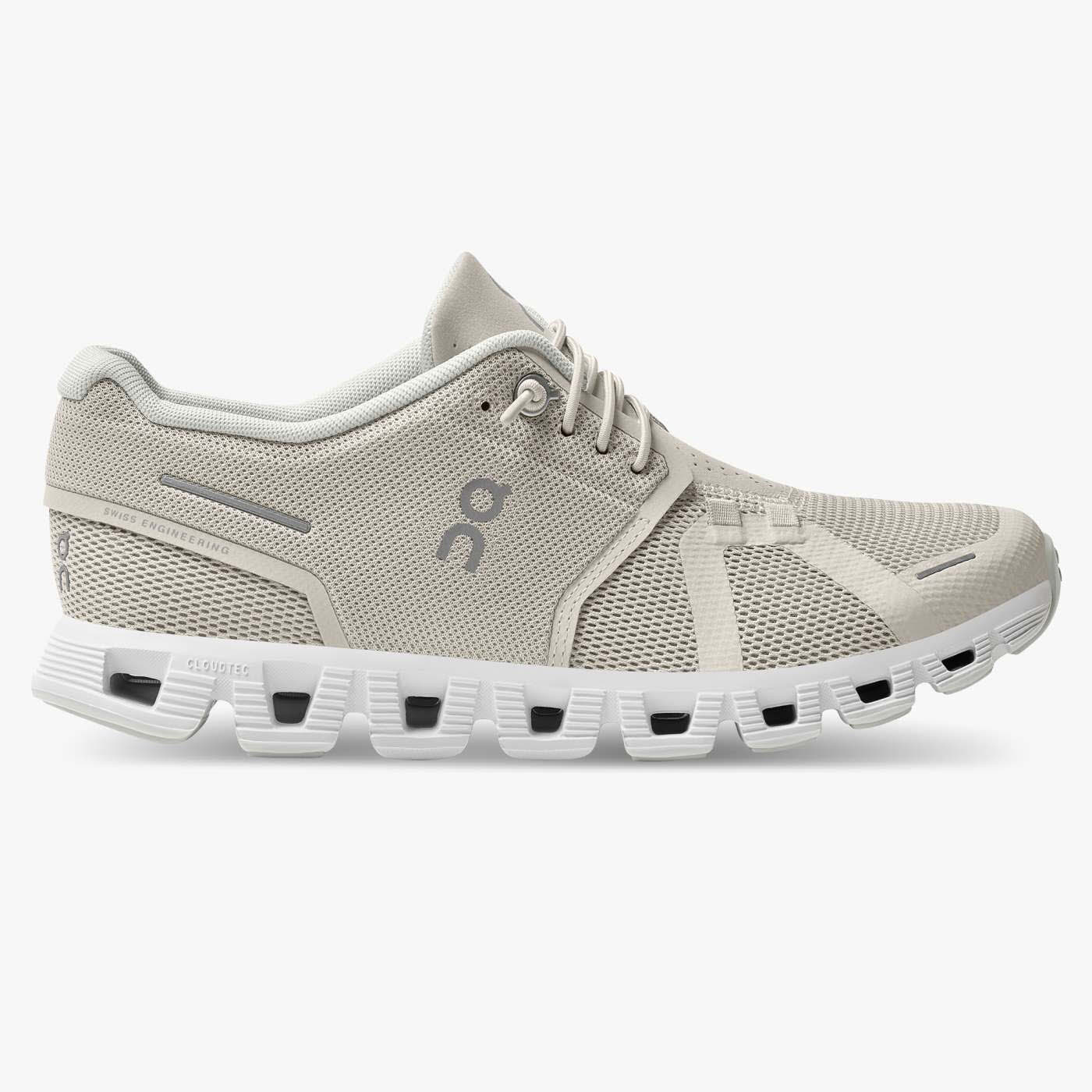 On Cloud 5 Laufschuhe Running Sport Sneaker Damen pearl/white NEU