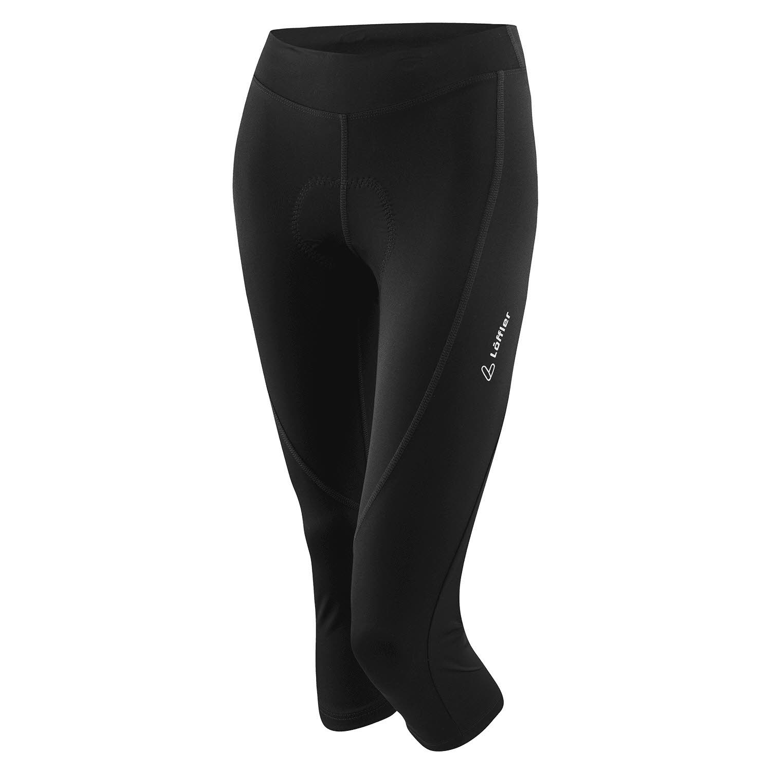 Löffler 3/4 BIKE TIGHTS TOUR II Damen Radhose Sporthose schwarz