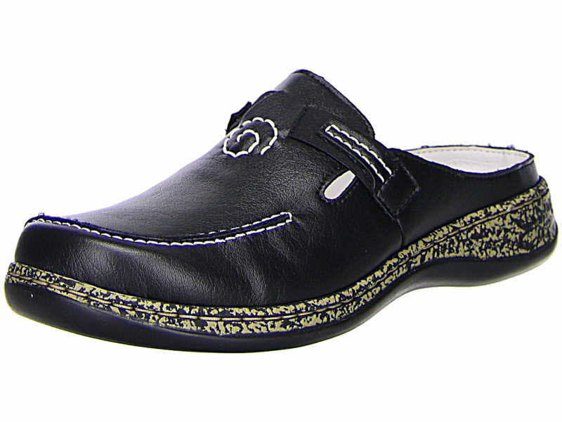 Rieker Clogs Damen Pantoletten Freizeitschuhe Schlupfschuhe Outdoor schwarz NEU