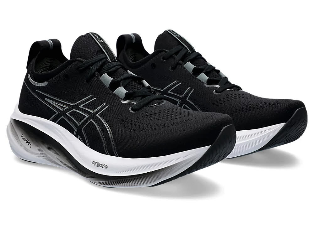 Asics GEL-NIMBUS 26 WIDE Herren Laufschuhe Joggingschuhe schwarz