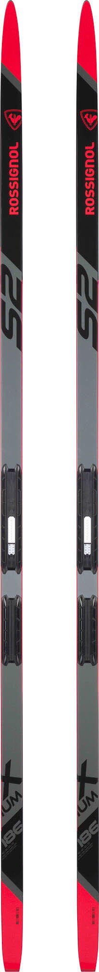 Rossignol X-IUM SKATING + R-SKATE-Bindung Skating-Ski schwarz grau rot