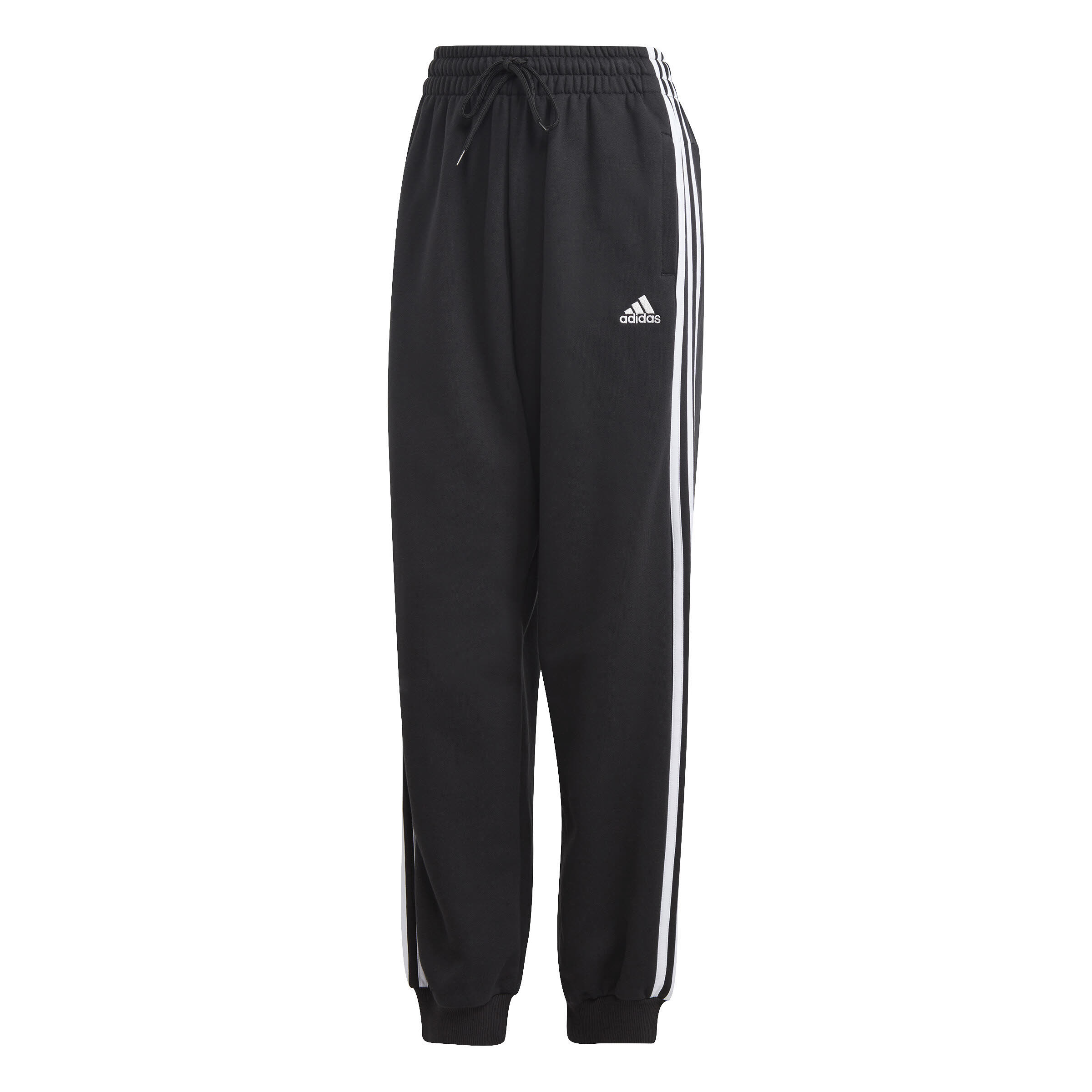 adidas W 3S FT LS PT Damen Jogginghose Sporthose Trainingshose schwarz