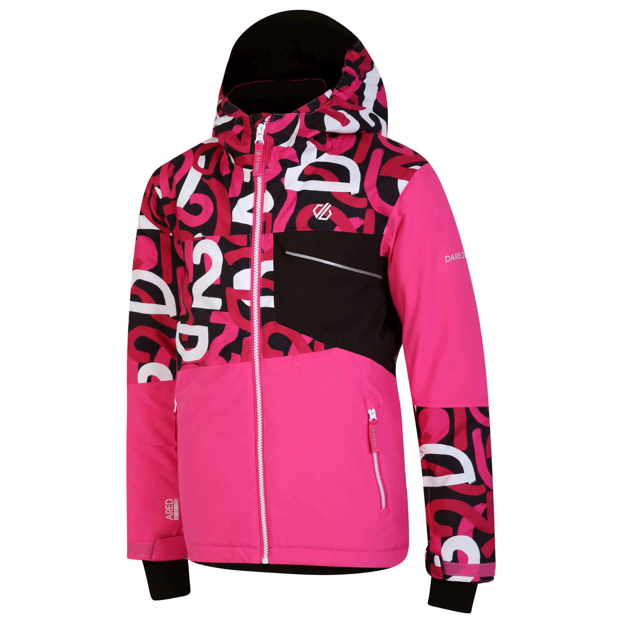 Dare2B Traverse Mädchen Skijacke Winterjacke Kapuzenjacke pink