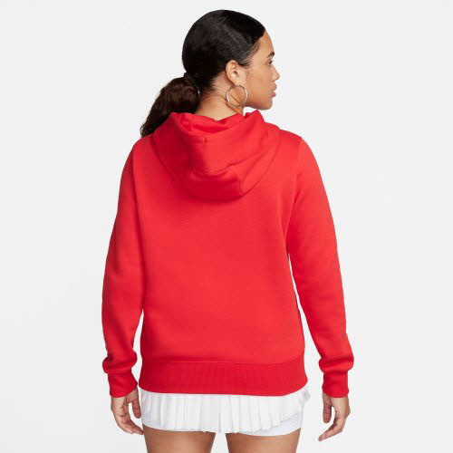 Nike Sportswear Phoenix Fleece Kapuzensweater Hoodie Sweatpullover Damen rot