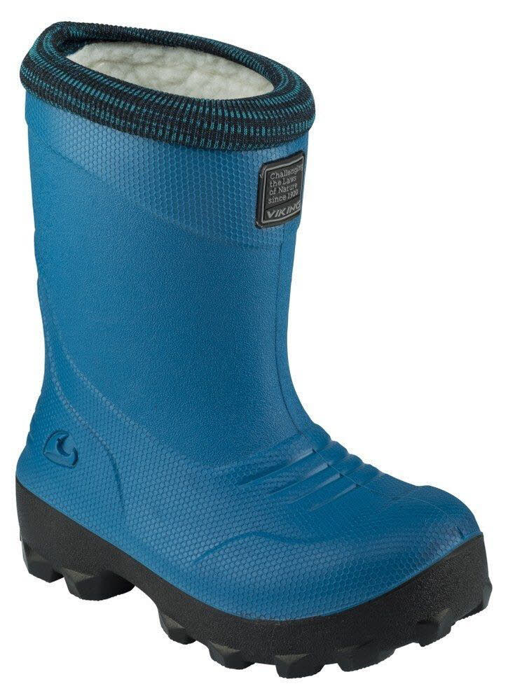 Viking FROST FIGHTER Kinder Winter Gummistiefel gefüttert Thermoboots blau NEU