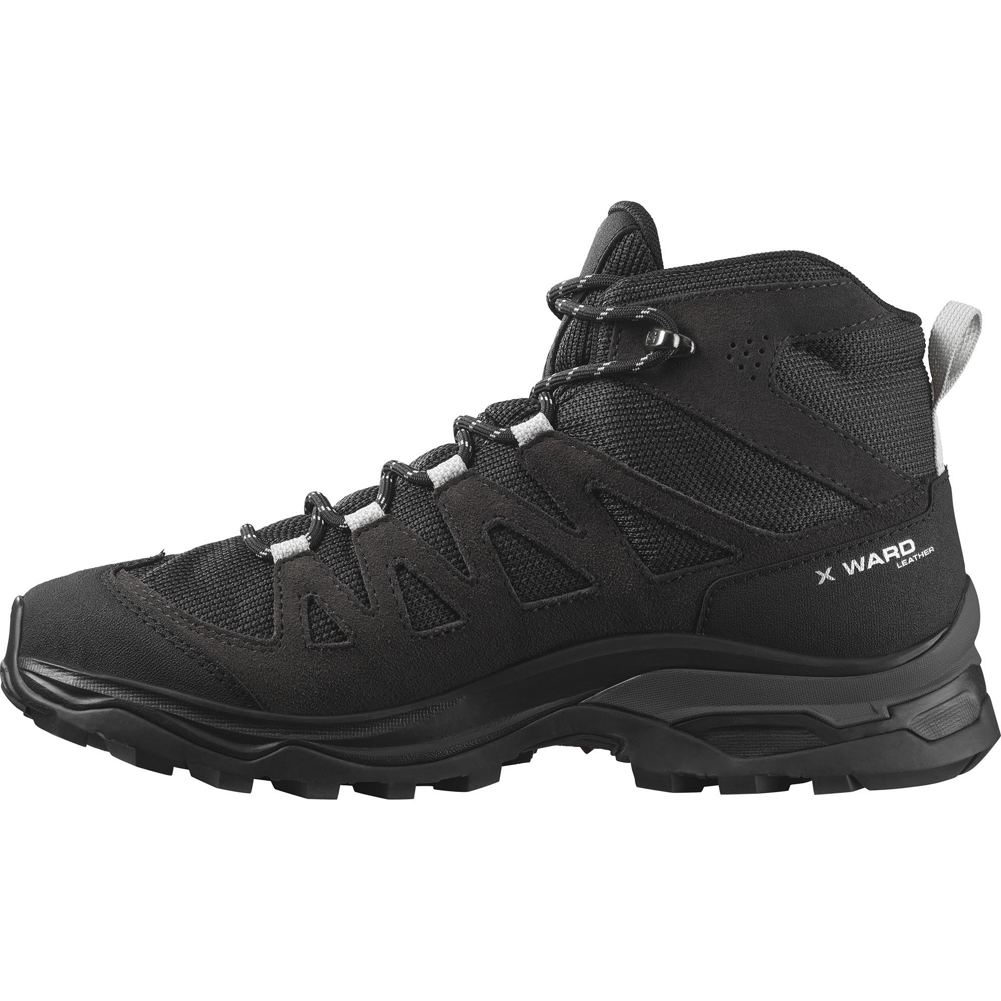 Salomon X Ward Leather Mid GTX Damen Trekkingschuh Schwarz