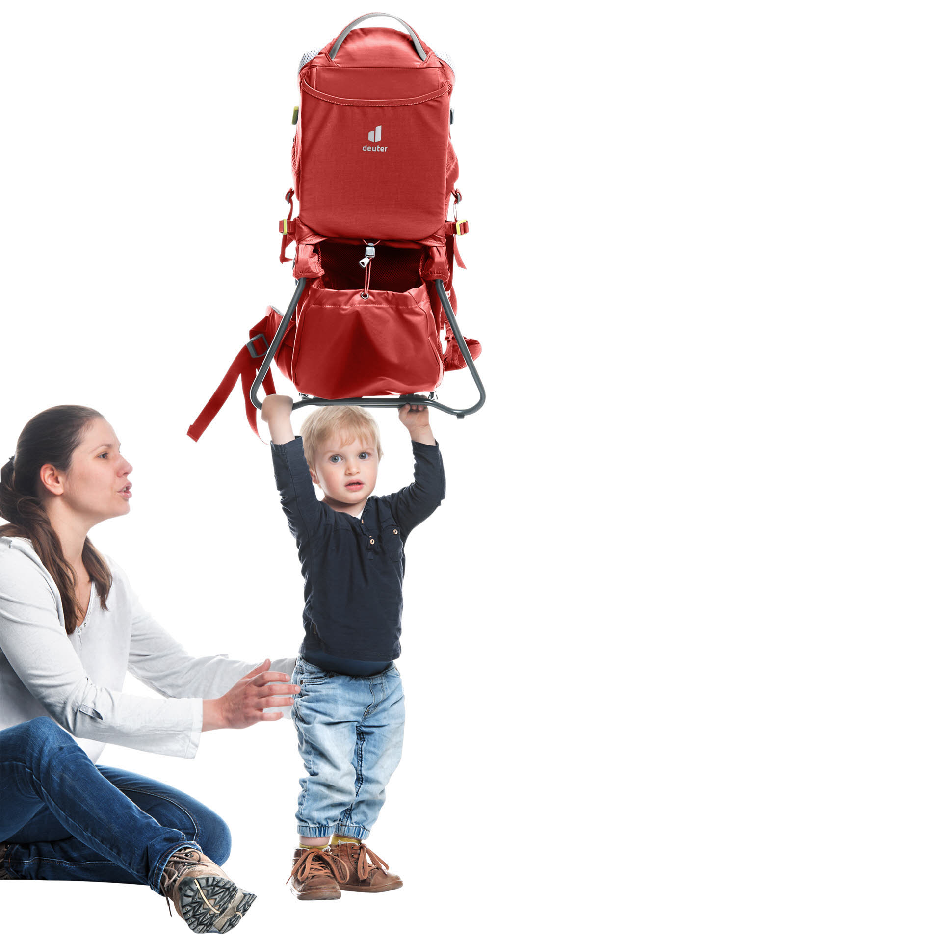 Deuter Kid Comfort Active SL Kraxen Kindertragesystem rot