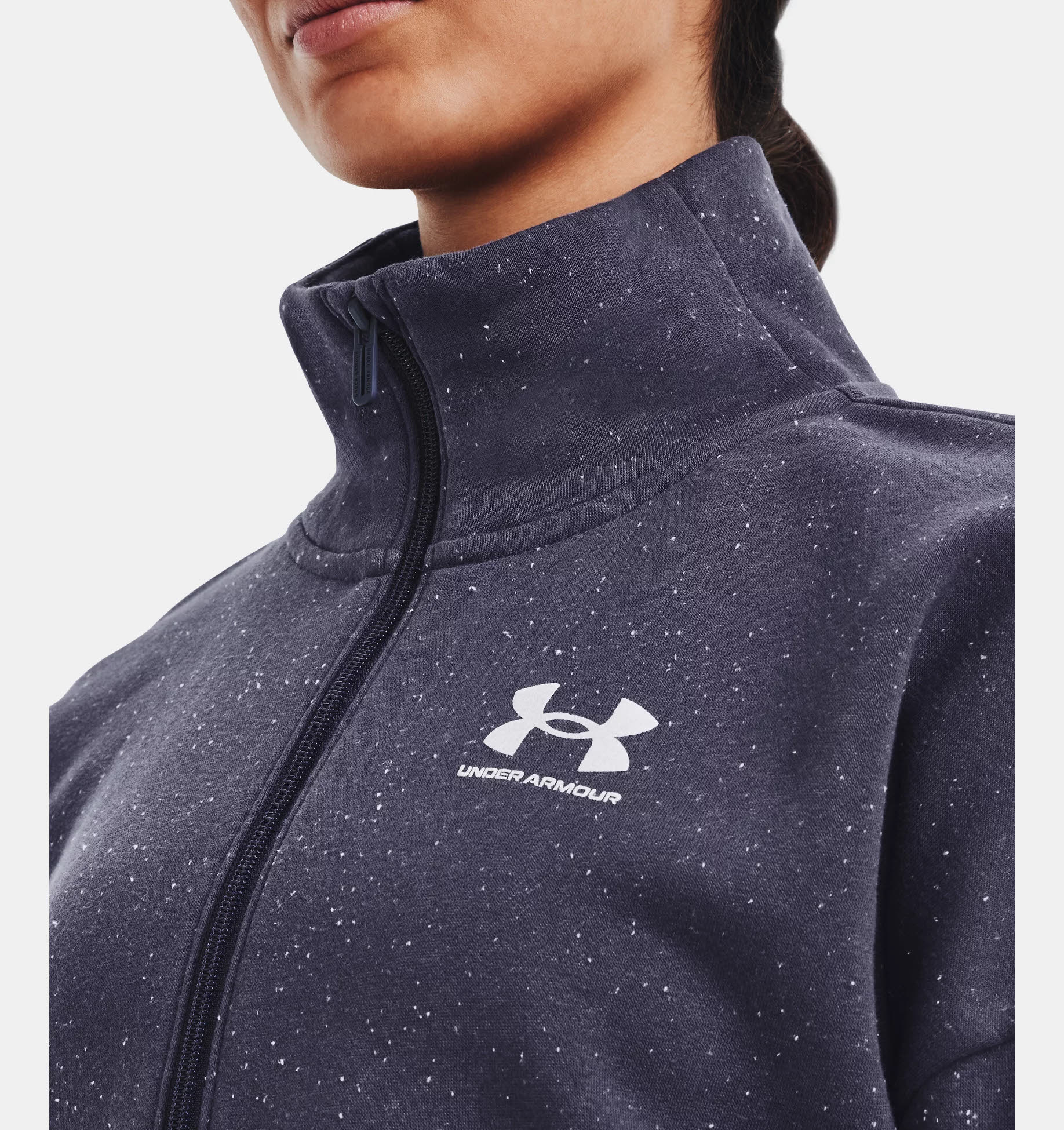 Under Armour Rival Damen Fleece ZipPullover blau